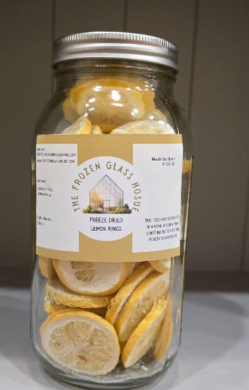 Freeze dried lemon rings in a 64oz jar (Copy)