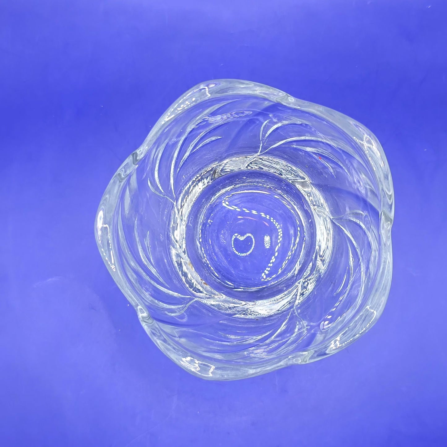 Vintage KIG Indonesia Clear Glass Dessert Fruit Sherbet Bowl Dish