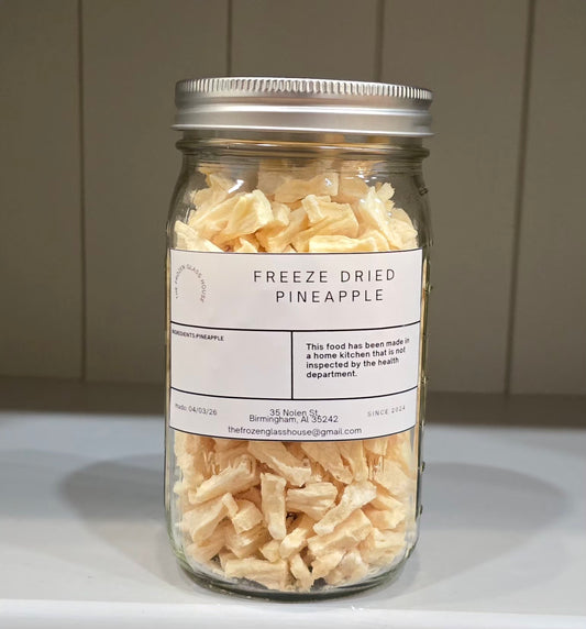 Freeze Dried Pineapple in a 32oz jar