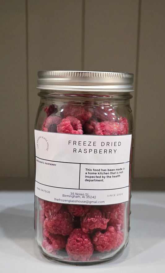 Freeze Dried  Raspberry in a  32oz jar