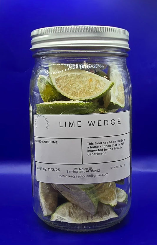 Freeze dried lime wedge 32oz jar