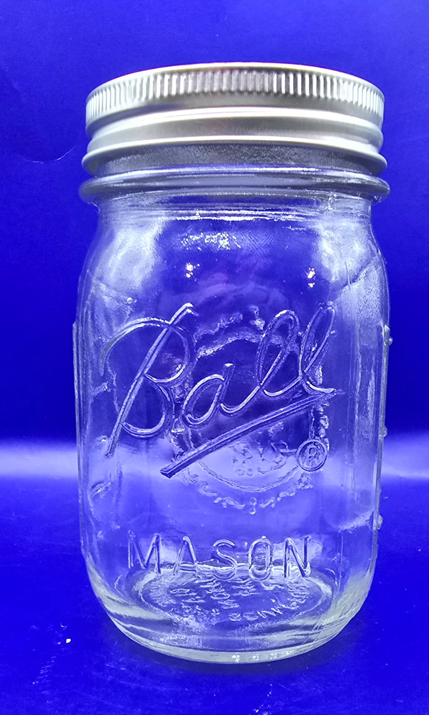Collection Of Vintage Mason jars from 12oz to 8oz set of 6