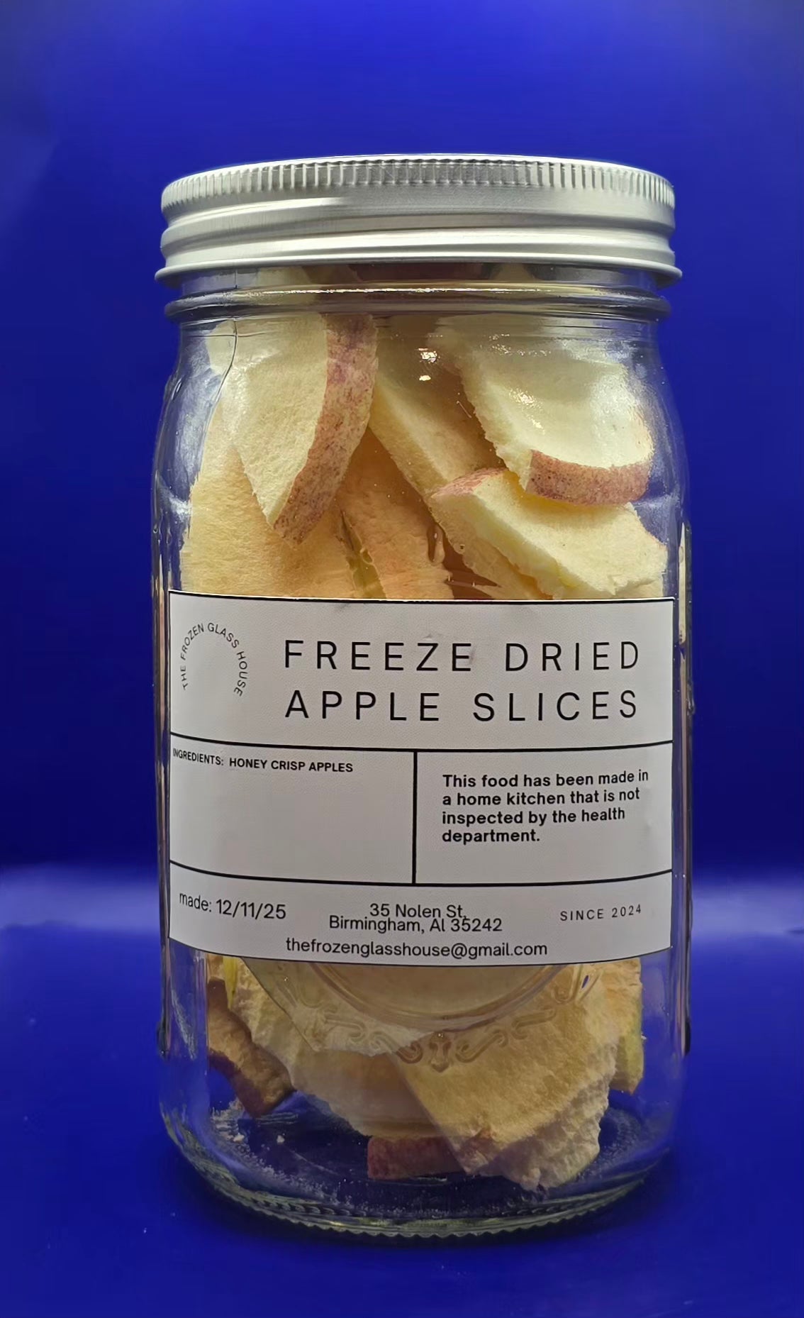 Freeze dried apple slices 32oz jar
