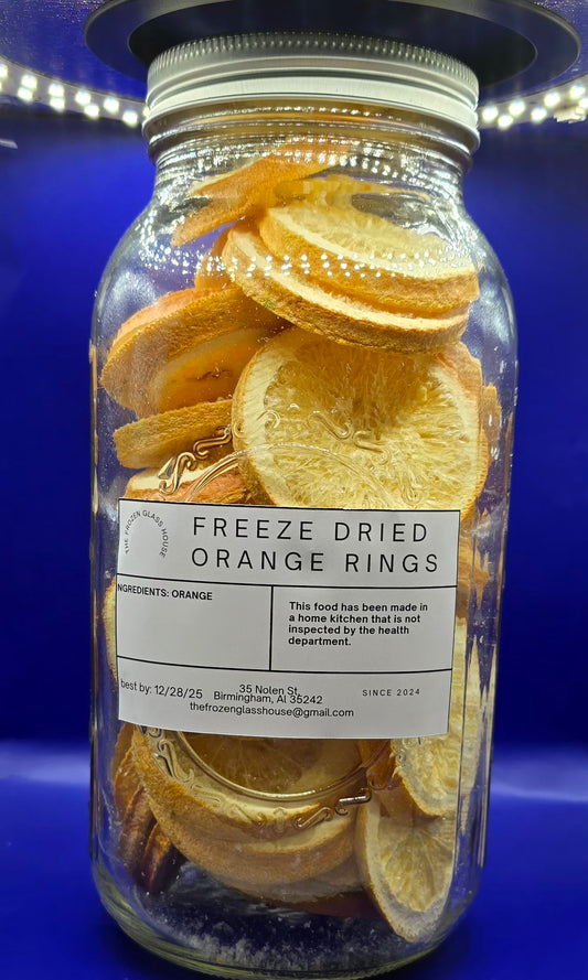 Freeze dried orange rings 64oz jar