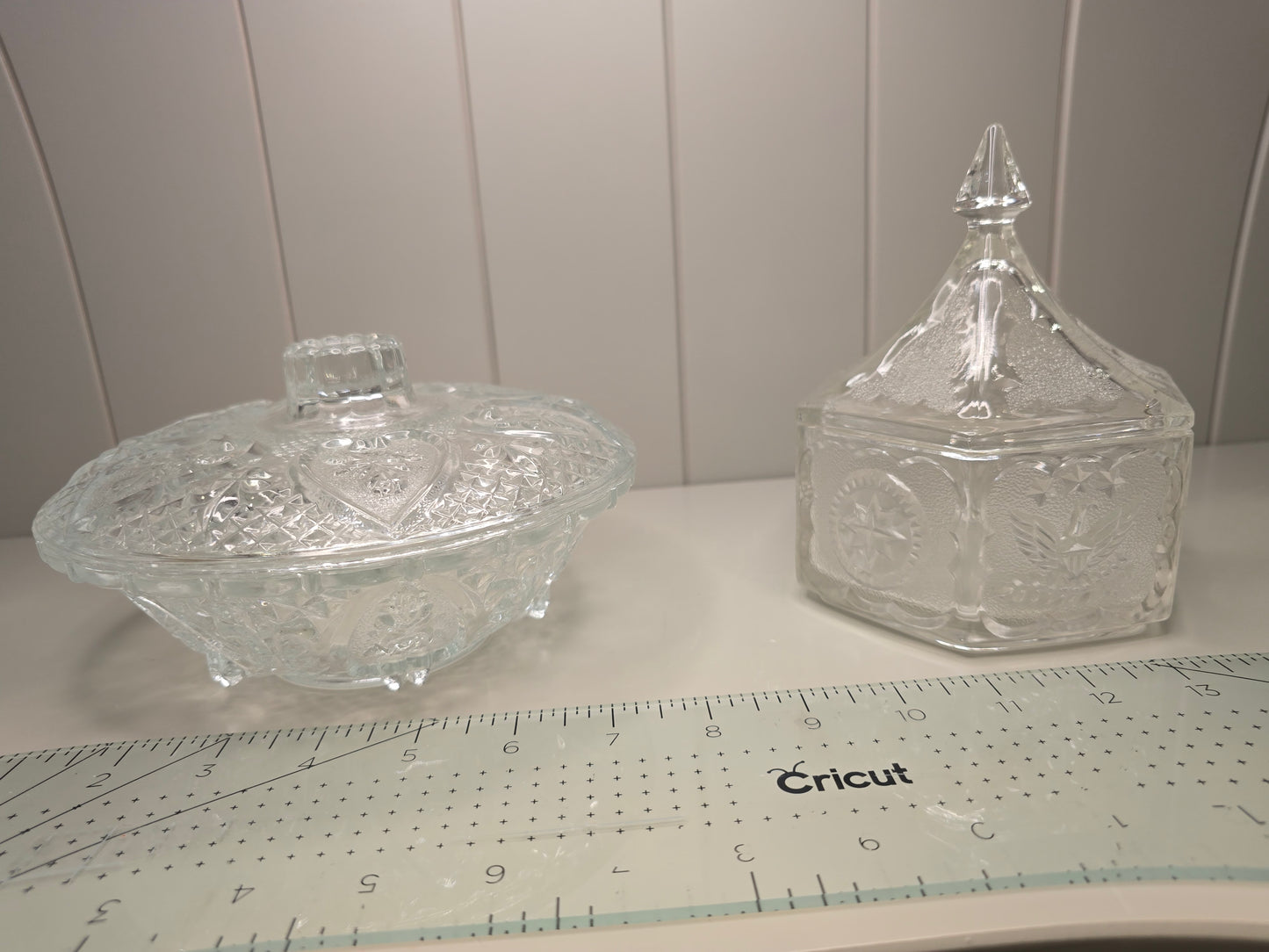 Candy dishes from from the 60's and 70's