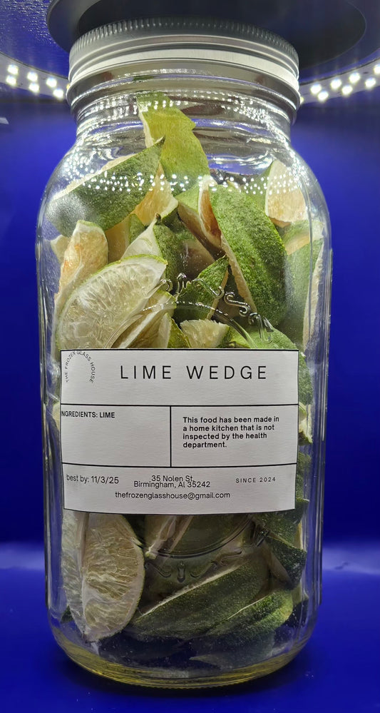 Freeze dried lime wedges 64oz jar