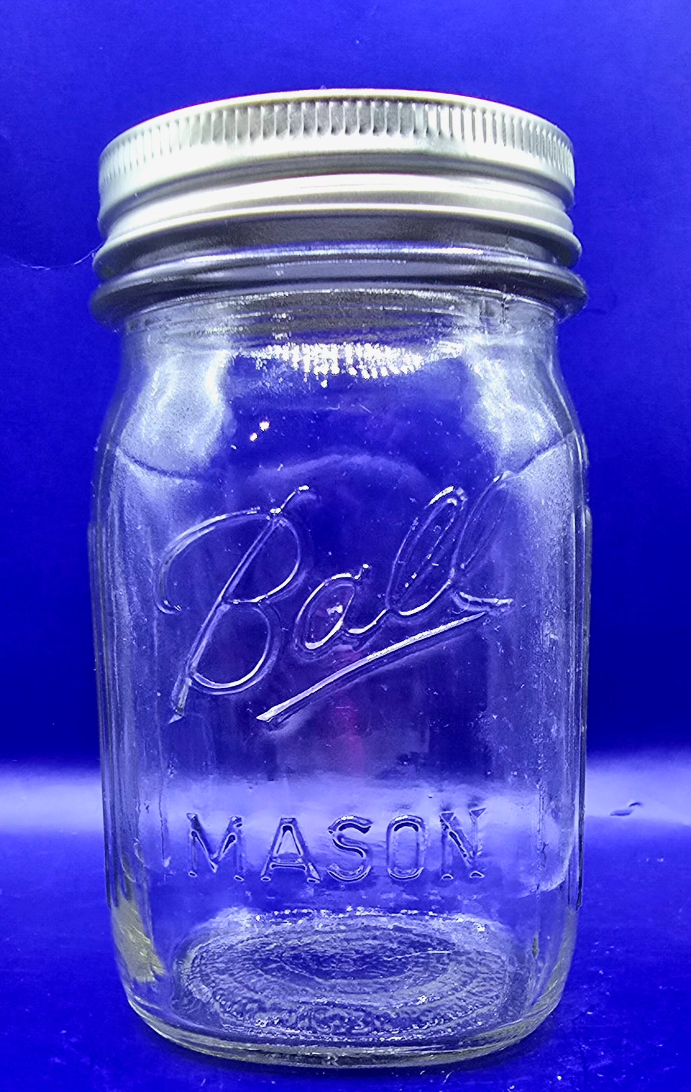Collection Of Vintage Mason jars from 12oz to 8oz set of 6