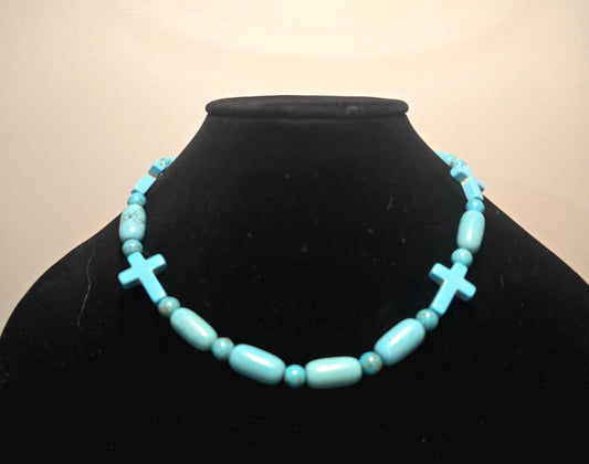 New Mexico turquoise necklace short length