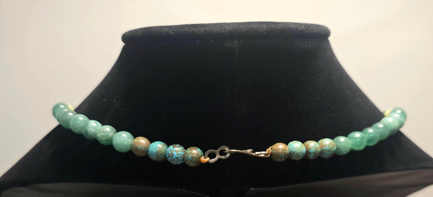 New Mexico necklace real turquois short